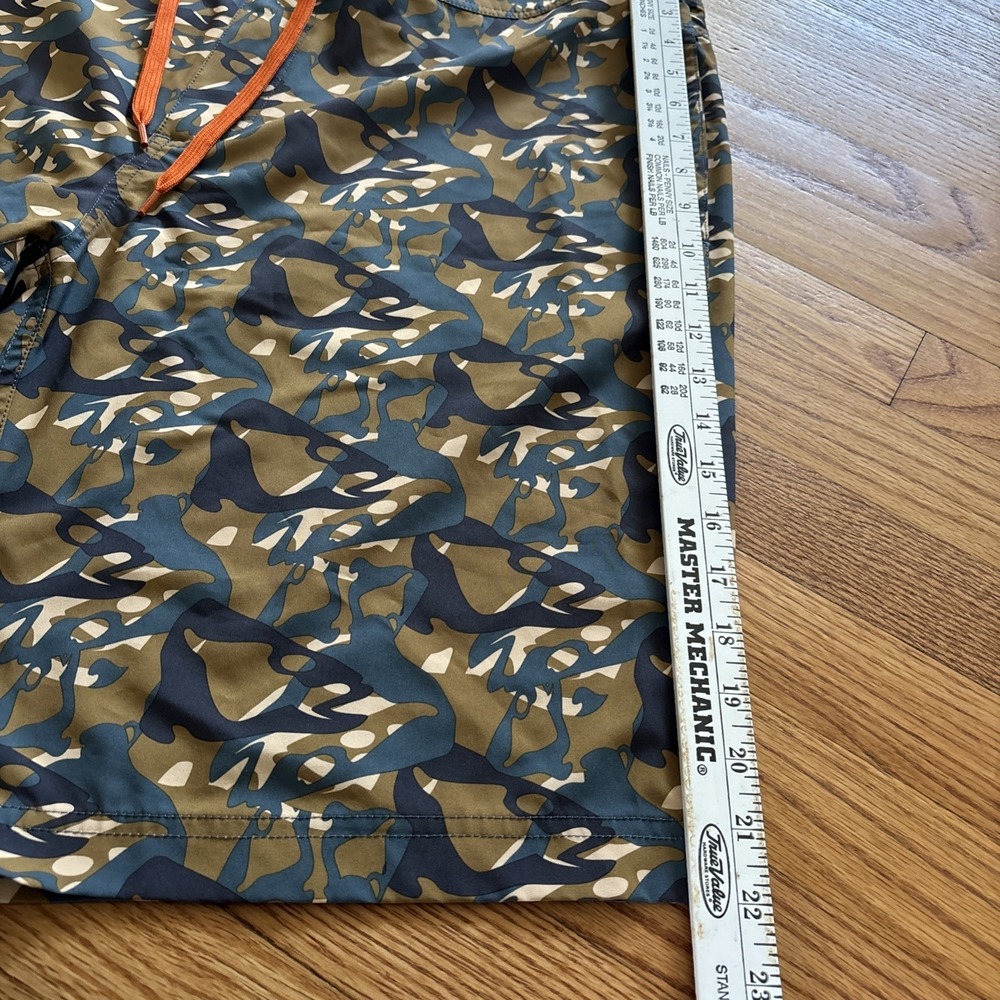 GRUNDENS Board Shorts - Fish Head Butternut Camo UPF 50 Quick Dry - Picture 6 of 7